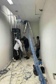 Zettabytes technicians at work on a job site