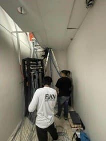 Zettabytes technicians at work on a job site