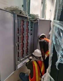Zettabytes technicians at work on a job site